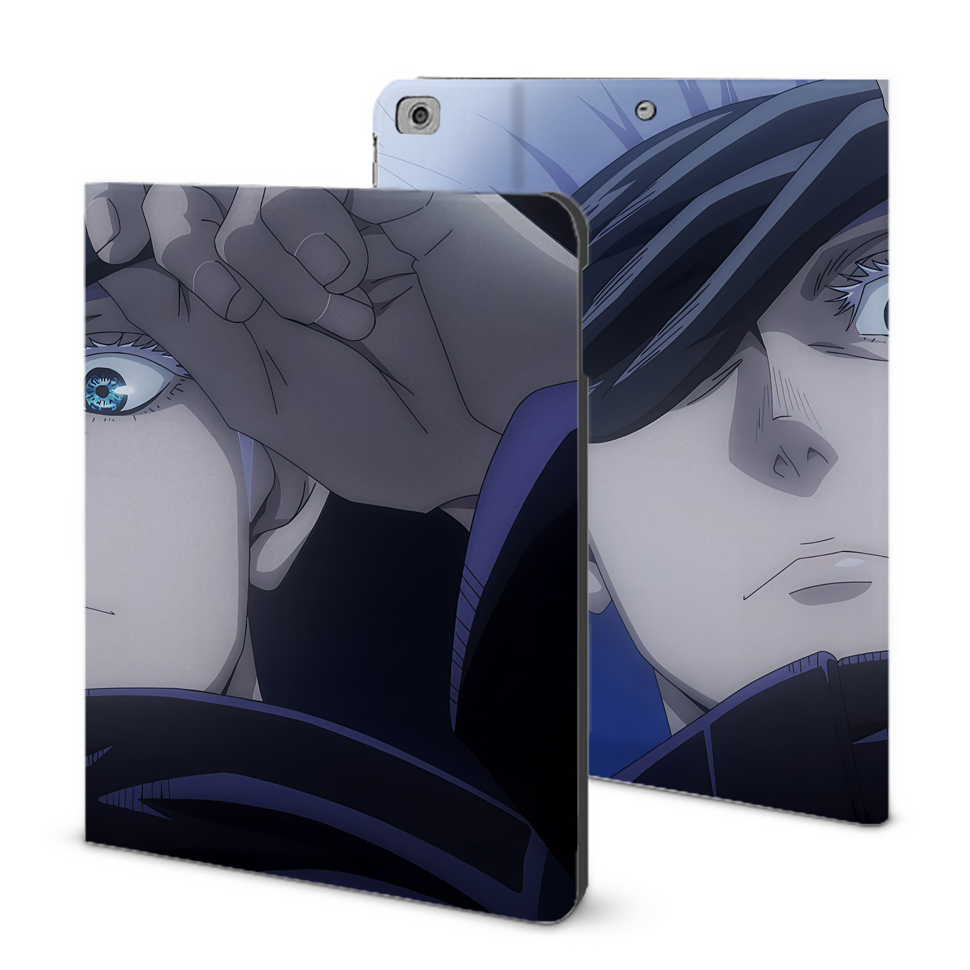 （画像用） 呪術廻戦 Jujutsu Kaisen IPad ケース ブック型 PUレザー TPU 耐衝撃 軽量 薄型 ペン収納なし 全面保護 IPad 各モデル対応